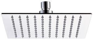 Soffione Doccia Quadrato in Acciaio Inox Mariani Cromato 20x20 cm