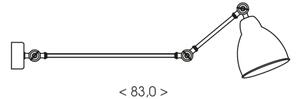 Brilagi - Lampada da parete QUILL 1xE27/40W/230V 83 cm beige