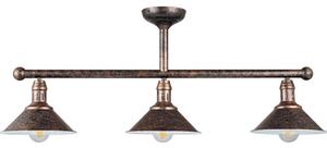 Brilagi - Lampadario a stelo FORGE 3xE27/60W/230V patina/oro/nero