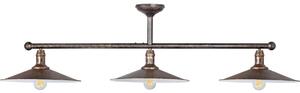 Brilagi - Lampadario a stelo FORGE 3xE27/60W/230V patina/oro/nero