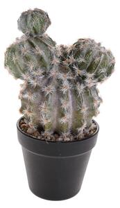 Pianta di Cactus Artificiale con Vaso Altezza 28 cm