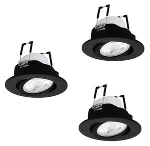 Eglo 902287 - Set di 3 plafoniere LED RGBW dimmerabili SALICETO-Z LED/4,7W/230V nero