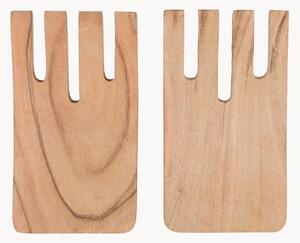 Set di 2 posate da insalata in legno di acacia Dalbert