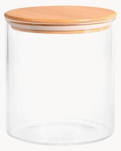 Barattolo in vetro borosilicato con coperchio in bambù Natura, 600 ml