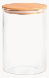 Barattolo in vetro borosilicato con coperchio in bambù Natura, 600 ml