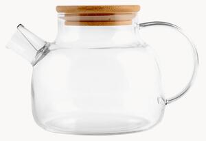 Caraffa in vetro borosilicato con coperchio in bambù Natura, 0,6 L