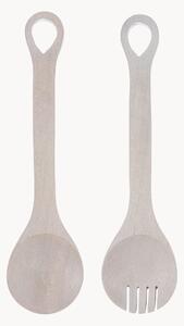 Set di 2 posate da insalata in legno di mango fatte a mano Hampton