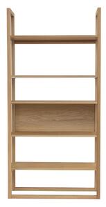 Libreria color naturale con trama in rovere 90x185 cm Newest - Woodman