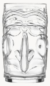 Set di 4 bicchieri da cocktail in cristallo Tiki