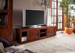 OXFORD #450 Mobile TV in legno di acaca - laccato / nougat 160x45x45