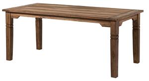 Tavolo da pranzo in legno di Sheesham / palissandro 140x90x76 grigio scuro oliato LEEDS #50
