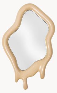 Specchio da parete fatto a mano dalla forma organica Melting