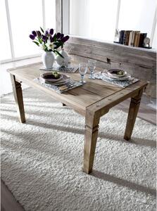 Tavolo da pranzo in legno di Sheesham / palissandro 140x90x76 grigio scuro oliato LEEDS #50