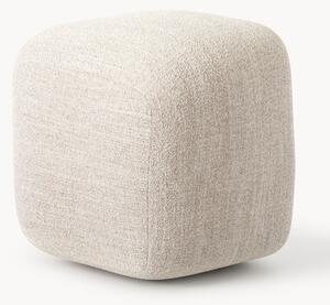Pouf alto in bouclé Wolke
