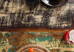 Tavolo da pranzo in legno di Legno riciclato 150x90x76 multicolore laccato INDUSTRIAL #50