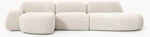 Divano angolare componibile 4 posti in bouclé con chaise longue Wolke