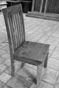 Set di 6 sedie in legno acacia - laccato / miele dorato 45x45x103 SHAMAN #20