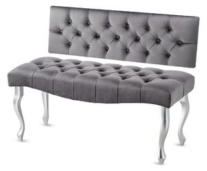 Panca con pannello murale trapuntato CHESTERFIELD WAVE