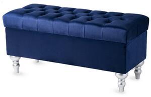 Pouf contenitore trapuntato NAVY BLUE