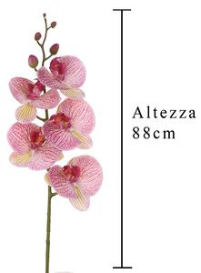 Set 4 Phalenopsis Artificiali con 5 Fiori Altezza 88 cm Viola