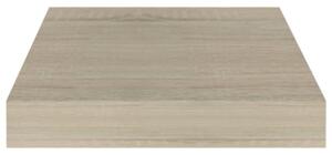 mensole a muro 2 pezzi MDF rovere e bianco 23x23,5x3,8 cm