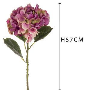 Set 4 Ortensia Artificiale Singola Altezza 57 cm Rosa