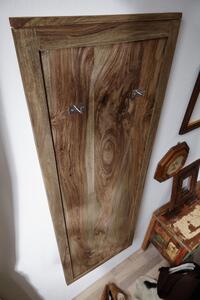 NATURE GREY #001 Attaccapanni in legno di sheesham - oliato / grigio 55x3x150