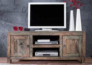 NATURE GREY #41 Mobile TV in legno di sheesham - oliato / grigio 145x45x60