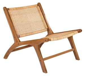 Poltrona teak e rattan naturale HAMMA