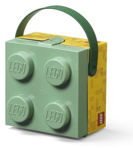 Contenitore verde chiaro con maniglia - LEGO®