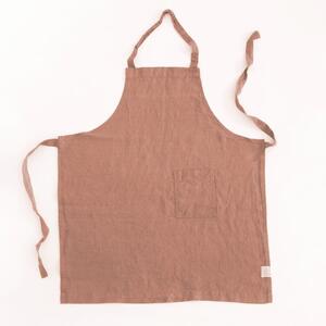 Grembiule di lino arancione per bambini, 57 x 47 cm Cafe Creme - Linen Tales