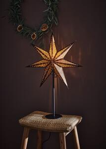Decorazione luminosa natalizia marrone Glitter - Markslöjd