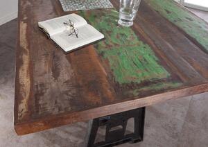 Tavolo da pranzo in legno di Legno riciclato 220x100x75 multicolore laccato INDUSTRIAL #24