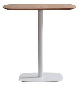 Tavolino da Giardino 37x47xH101 cm in Metallo Barry Top Finitura Rovere