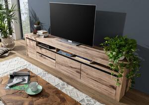 MONTREUX #141 Mobile TV in legno di cerro - oliato / bianco 260x50x60