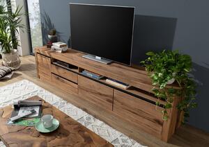 Mobile TV in legno di Quercia Selvatica/ Cerro 260x50x60 tabacco marrone oliato MONTREUX #241