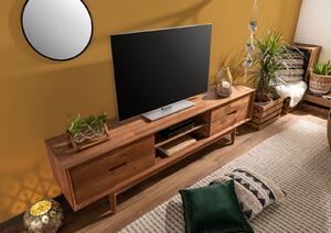 Mobile TV in legno di Teak 200x40x56 Teak naturale grezzo BUTON #112