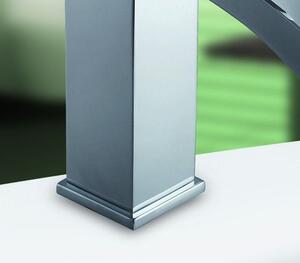 Miscelatore lavabo alto design curvo in ottone cromato | Lison-LA - KAMALU