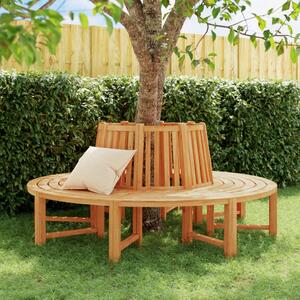 Panche per Albero Semi Circolari 2pz Ø201cm Legno Massello Teak