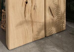 Comodino in legno di Rovere 54x34x45 quercia naturale oliato OAK HEART #11