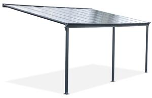 Tettoia per terrazza in alluminio San Diego 4,9 x 2,9 CoverTech antracite