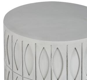 Tavolino grigio chiaro 45 cm MDF finitura opaca stile retro soggiorno camera da letto Beliani