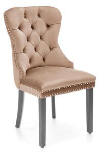 Sedia Miya in velluto beige