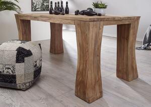 Tavolo da pranzo in legno di Teak 180x90x78 naturale grezzo BASSANO #110