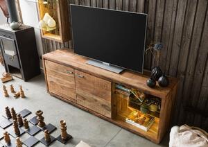 BARK #112 Mobile Tv in legno di acacia laccato / natur 175x40x63