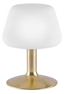 Lampada da tavolo in ottone con vetro opale con LED e dimmer a sfioramento - Tilly