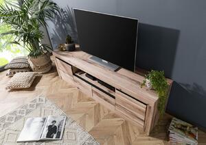Mobile TV in legno di Quercia Selvatica/ Cerro 185x45x55 bianco oliato MONTREUX #231