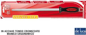 De Luca Coltellerie Acciaino Tondo Cromatizzato cm 25 L. Professionale - L449
