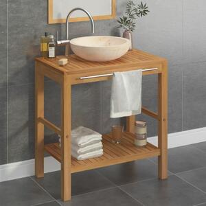 HOMCOM Armadio da bagno per carta igienica organizzatore ripiano regolabile  color bambù grigio 18 x 18 x 75cm