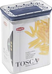 STEFANPLAST Barattolo Rettangolare ermetico 2.2 lt Tosca Resina Blu - 55651